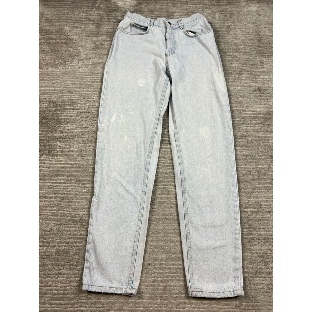 Lee Jeans Women 26 Light Wash Mom Jeans High Waisted Tapered Vintage 90s Denim